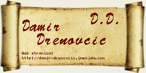 Damir Drenovčić vizit kartica